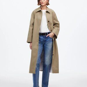 NWT Madewell Single-Breasted Trench Coat Heritage Khaki